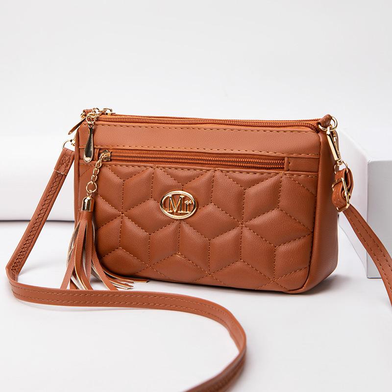 

2026 Women’s High-End Summer Shoulder Messenger Bags - Large Capacity & Fashionable Design коричневий