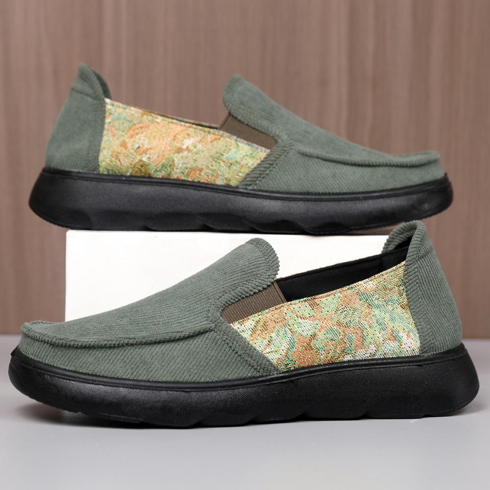 

New lightweight men s shoes fashion trend one-pedal thick-soled heightened lazy shoes walking shoes driving cloth shoes 44