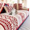 1PC Christmas Plush Sofa Cover Soft Warm Sofa Seat Pad Mat Cats Dogs Anti-scratch Non-slip Couch Slipcover for Living Room 