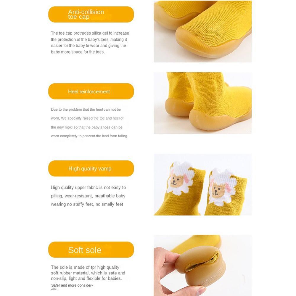 Knitting Anti-slip Footwear Wear-resistant Slipper Socks 2023 Indoor Walking Socks  Boys Girls