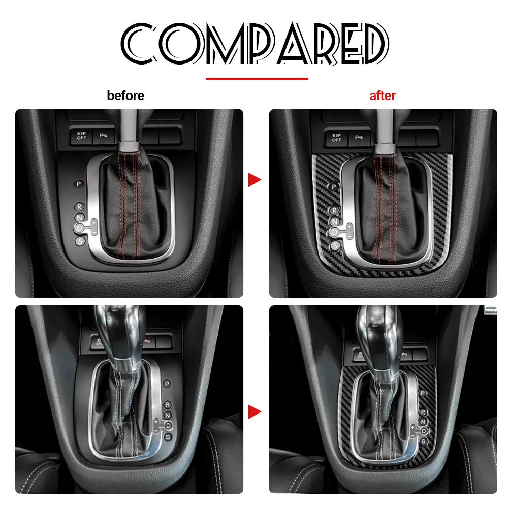 Carbon Fiber Gear Shift Collar Trim for Volkswagen Golf 6 MK6 Scirocco Jetta 2011-2014