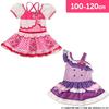 Airin Bandai Kimi To Idol Transformation Swimsuit 572 Pink One-Piece Swimsuit, PreCure Girls' (100cm/110cm/120cm) (Pink/Purple)