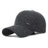 Men's thickened warm earflap baseball cotton hat - full coverage outdoor cold weather protection - dad's duckbill cap for middle-aged and elderly