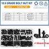 Grade 10.9 Carbon Steel Black Countersunk Flat Head Hex Bolt Nut Kit Electric Machine Screws Hexagon Allen Bolts M2 M3 M4 M5 M6