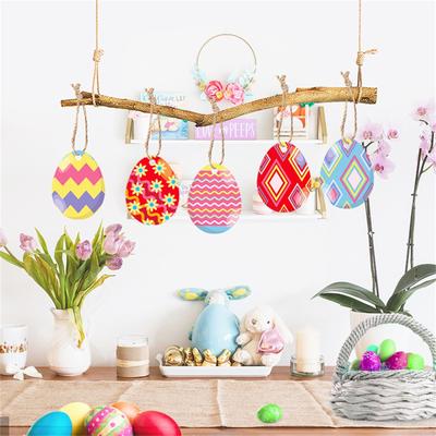 Ouă de Paște 9 bucăți Ornamente din hârtie de Paște, pandantive din hârtie decorativă de Paște Decoratiuni de Paște din hârtie Artizanat cu hârtie DIY