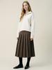 STAY WITH ME Angora Blend Quarter Zip Sweater_Cream