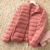 Winter Women Down Coat Collar Coats Casual Lady Outwear