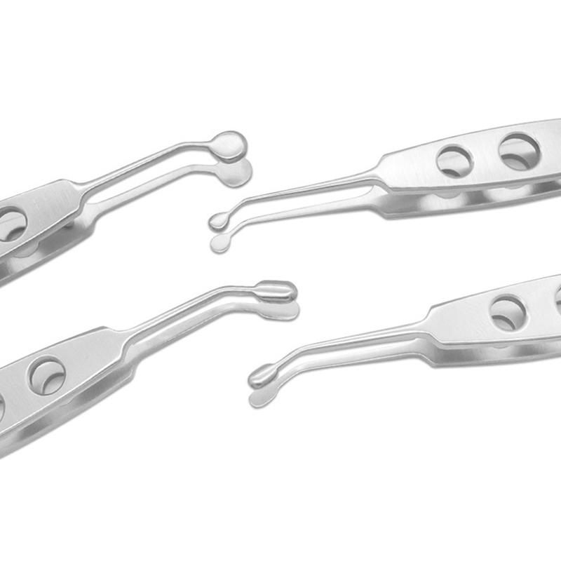Meibomian Massage Tweezers Eye Surgery Clamp Gland Flap Eyelid Forceps Stainless Steel Titanium Alloy Eyelid Surgery Tool