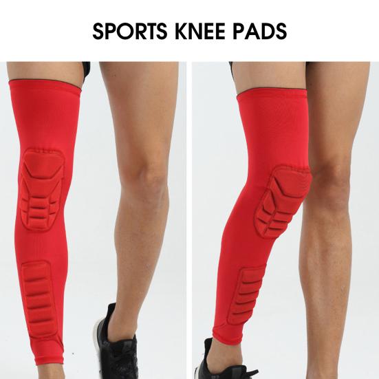 1Pc Knee Sleeve High Elasticity Comfortable Fit Compression Soft Padding Cushion Anti-collision Breathable Shock Absorption Leg Brace Support