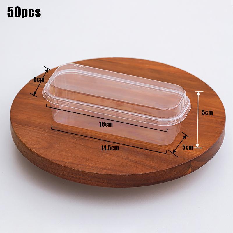 25/50/100Pcs 300ml Mini Bread-Shaped Dessert Cups, Disposable Plastic Cake Containers For Desserts, Pastries & Parties