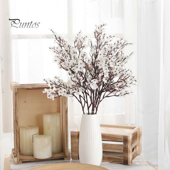 Artificial Silk Flowers for Home Decor Realistic Autumn Decoration, Floral Orange Plants Halloween Decoration Branches Table Centerpiece And