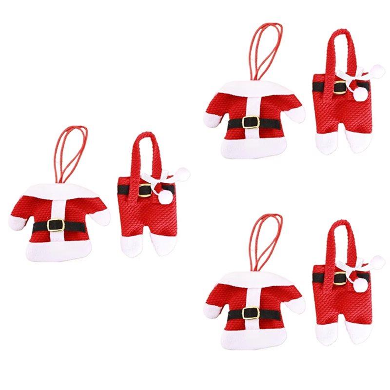 

AS60-Christmas Decorator Silverware Bags Ornament Tableware For Dining Table Restaurant Hotel Banquets