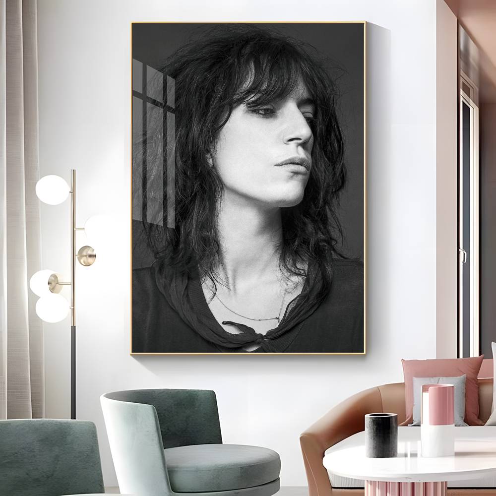 1pc Singer P-Patti Smith Poster Sticker Print Waterproof Wall Art For Living Room Bedroom Home Decor