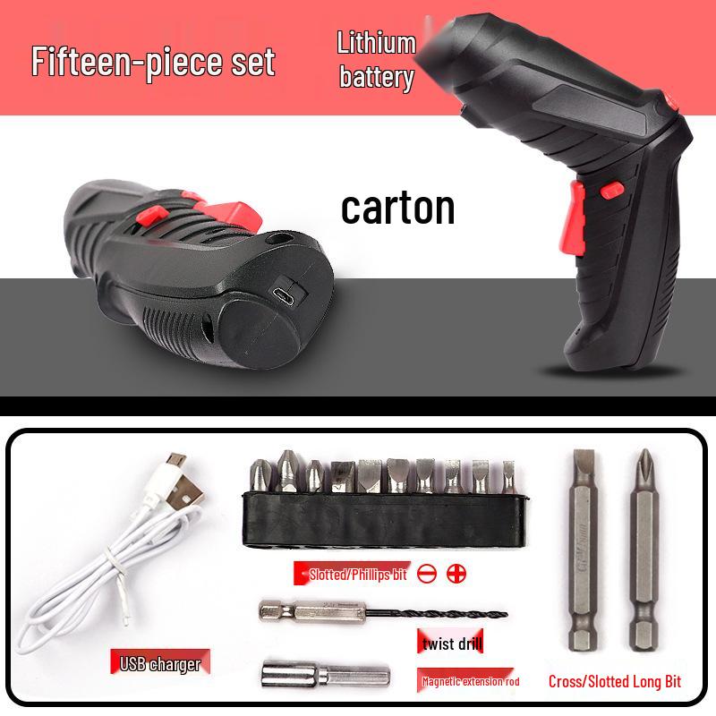 Special Offer: 4V Rechargeable Mini Electric Screwdriver and Drill Set with Lithium Battery