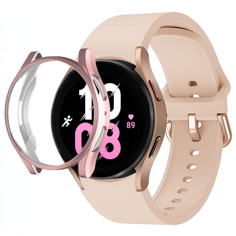 Silicone Strap+TPU Case for Samsung Galaxy Watch 5 44mm 40mm/4 44mm 40mm Sport Wristband for Samsung Watch 5/4 Protective Shell