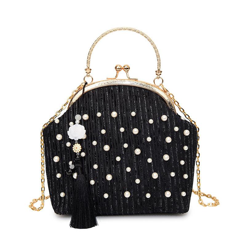 

2025 Summer Evening Bag - Elegant Clutch Purse for Women, Versatile Shoulder/Crossbody Party Bag чёрный