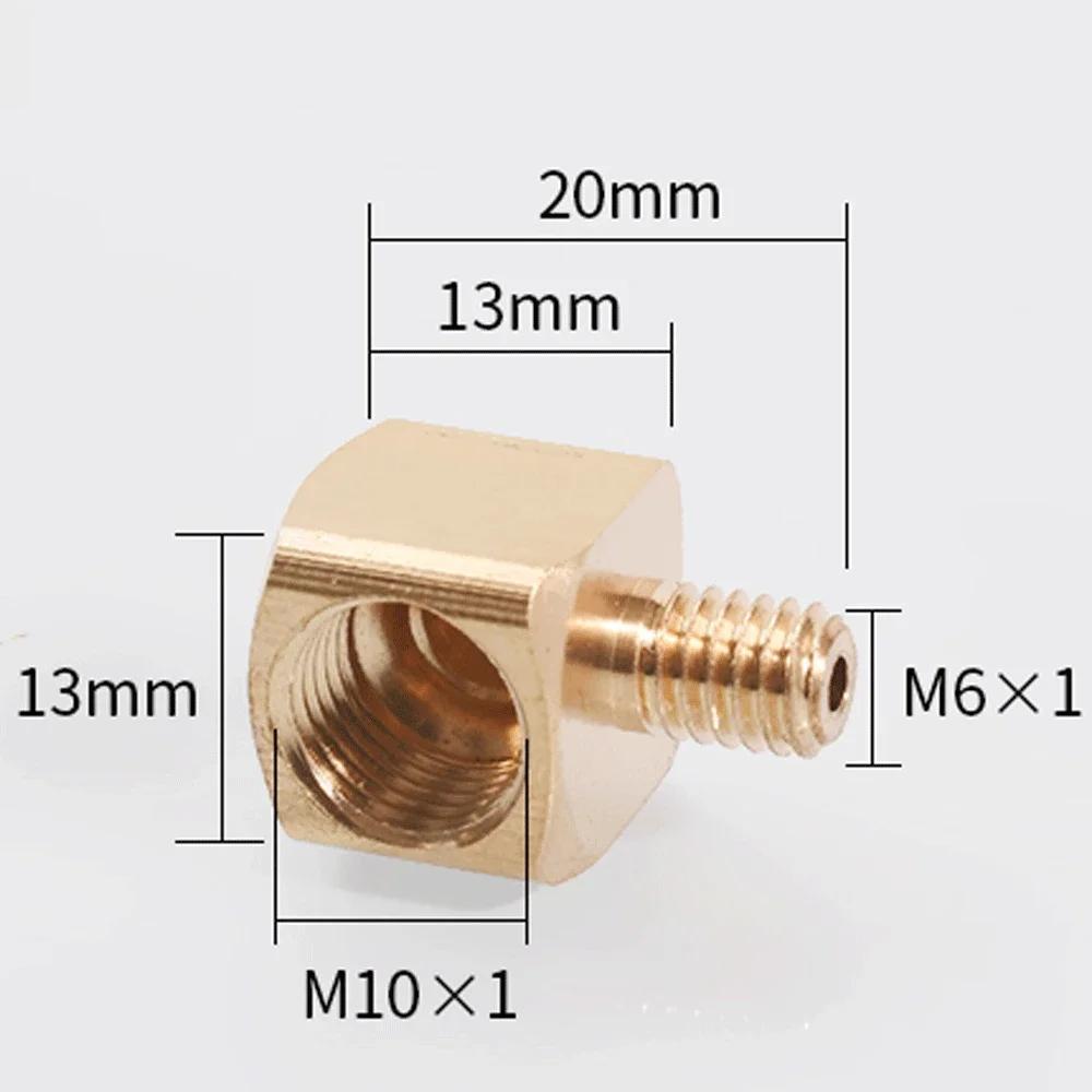 M6/8/10 1/8 1/4 3/8 Inch BSPP Female/Male Brass 90-Deg Elbow Plumbing Adapter Lubrication-Tubing Block