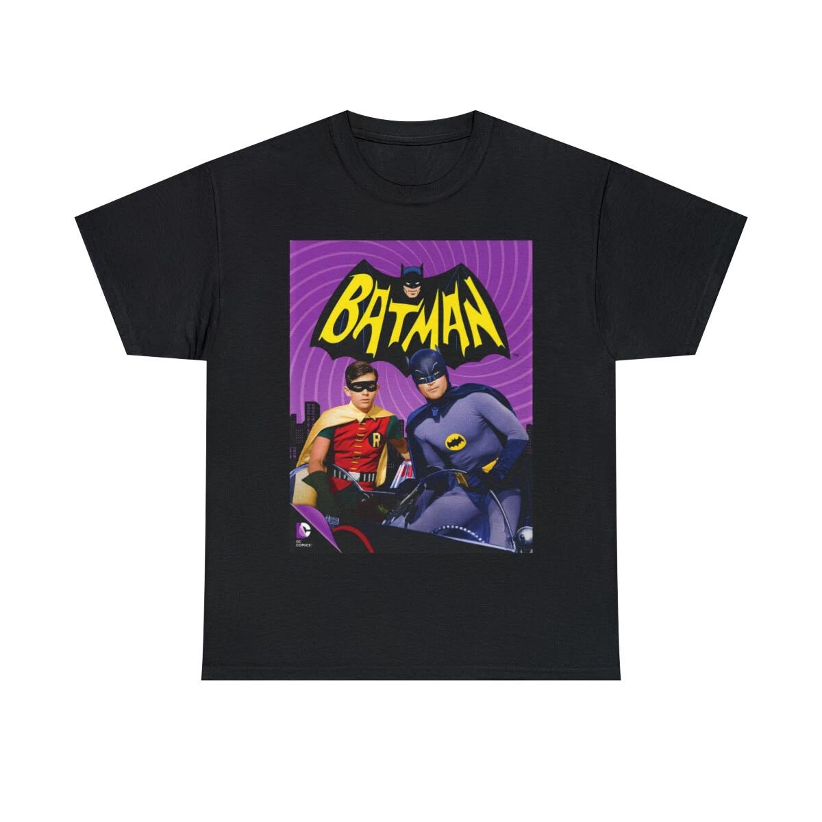 BATMAN 1966 Batman and Robin  Unisex Heavy Cotton Tee M