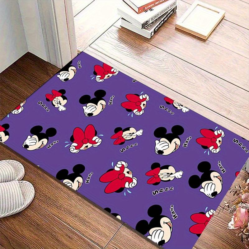 1pc Mickey Mouse Minnie Mouse Purple Cartoon Rug Home Office Chair Mat Outdoor Carpet Gift for Room Decorz4134 60cm by 90cm