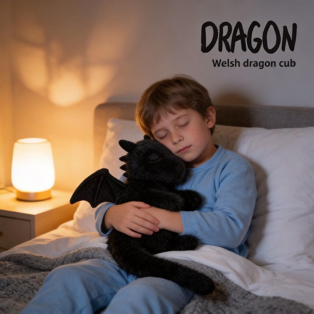 Welsh Dragon Plush Toy Small Size Soft Animal Pillow For Kids Gift