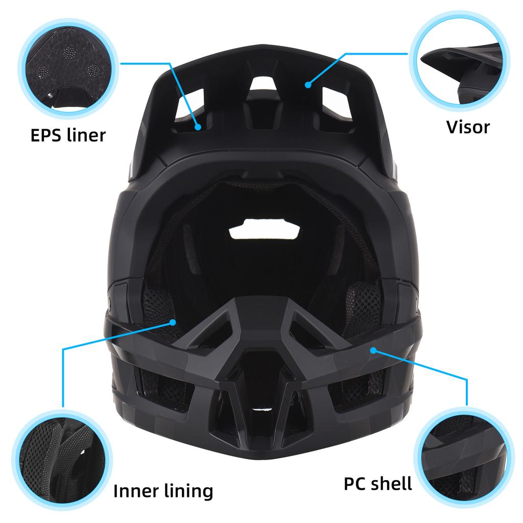 Full Face Mountain Bike Helmet Ventilation Lightweight Helmet