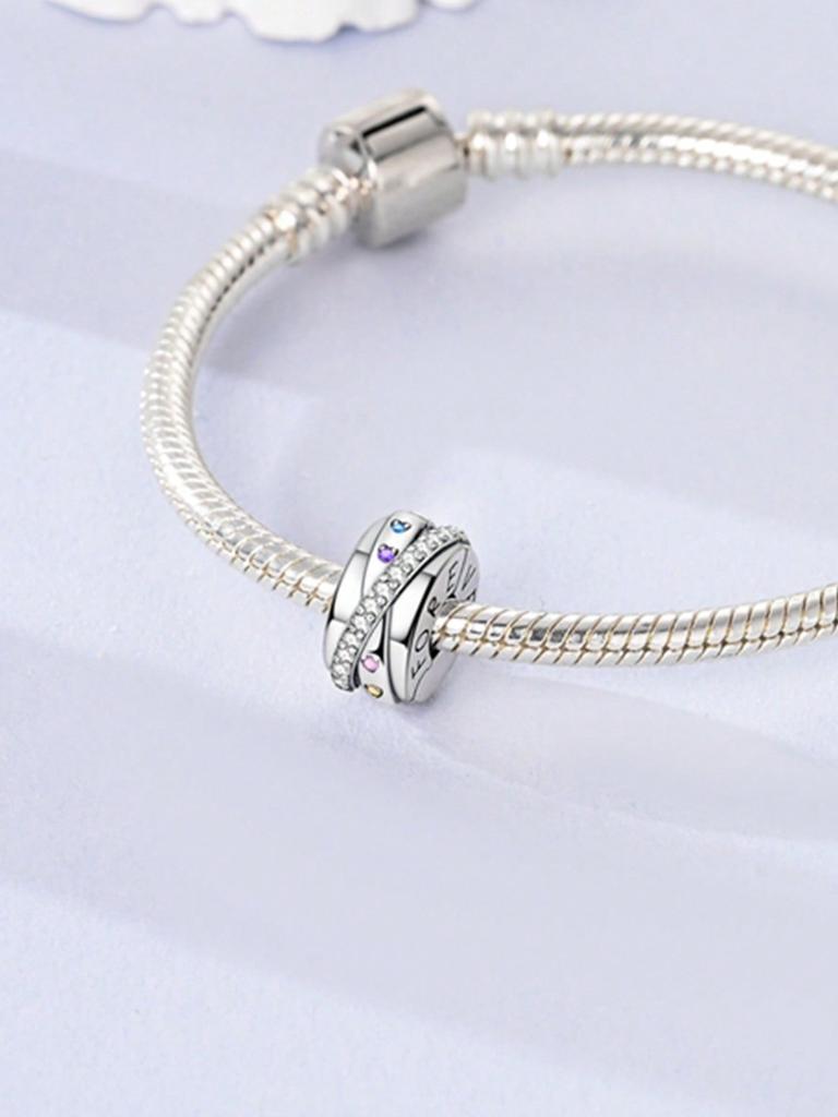 Charms Plata Gemstoneflower Clips And Spacersbeads Copper Plated Fit Copperoriginal Bracelet For Jewelry Making Diy Charm