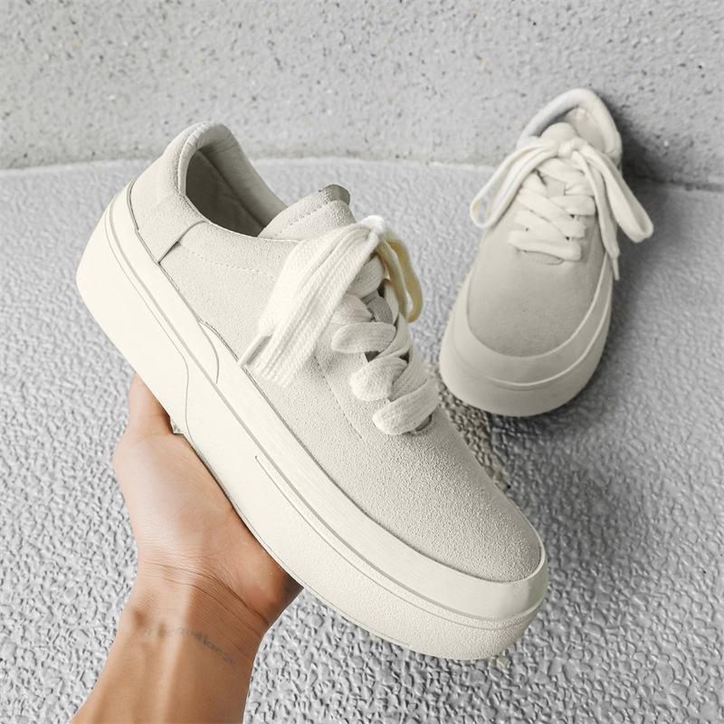 AFANTING low-top vulcanized shoes retro Japanese flip-fur canvas shoes tide-increasing board shoes X