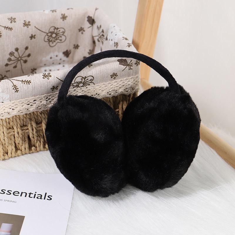 Women's Winter White Plush Windproof Ear Muffs - Warm, Cold-Proof, Velvet-Lined, Anti-Freeze.