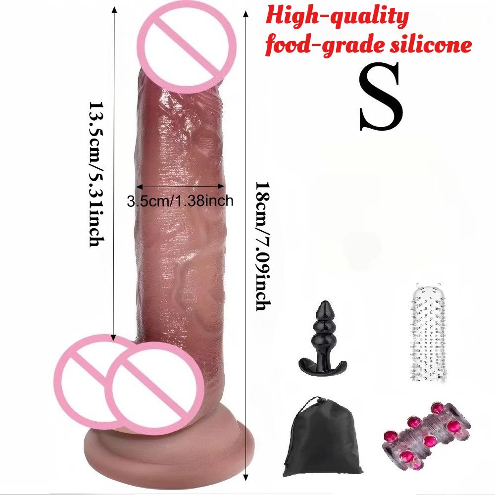 Realistic Silicone Dildo with Suction Cup Anal G-Spot Masturbator Penis Adult Sex Toys Huge Dildos for Women Rubber Cock Gode