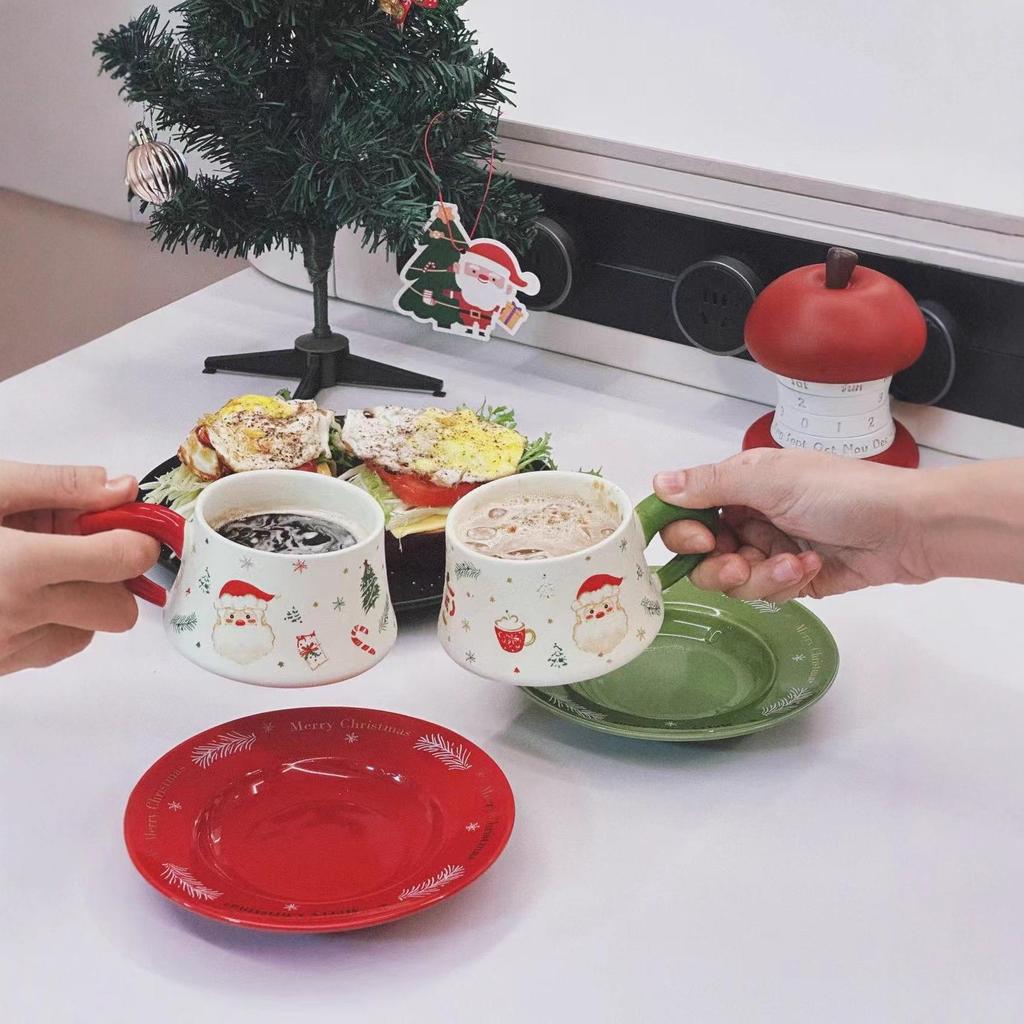 Caneca de Cerâmica para Café Desenho Animado de Natal - Lindo Presente Souvenir