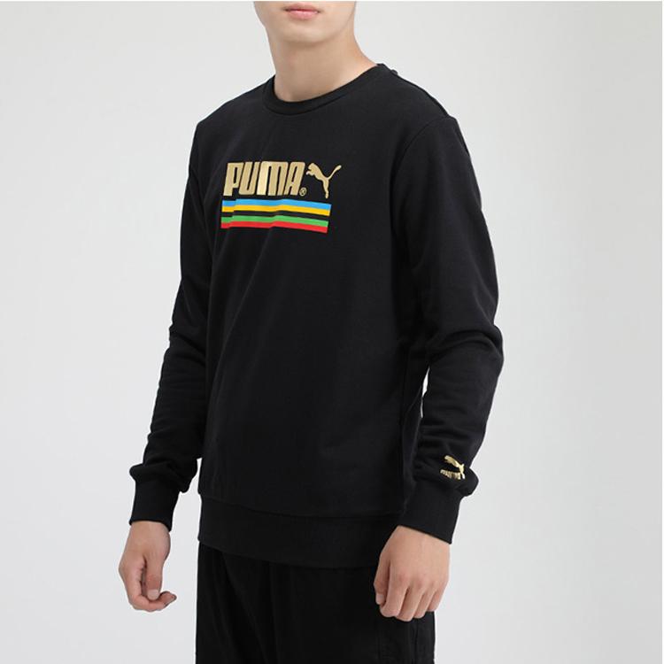 Puma Tfs Unity Crew Neck Sweatshirt Men Tops Black 599285-01