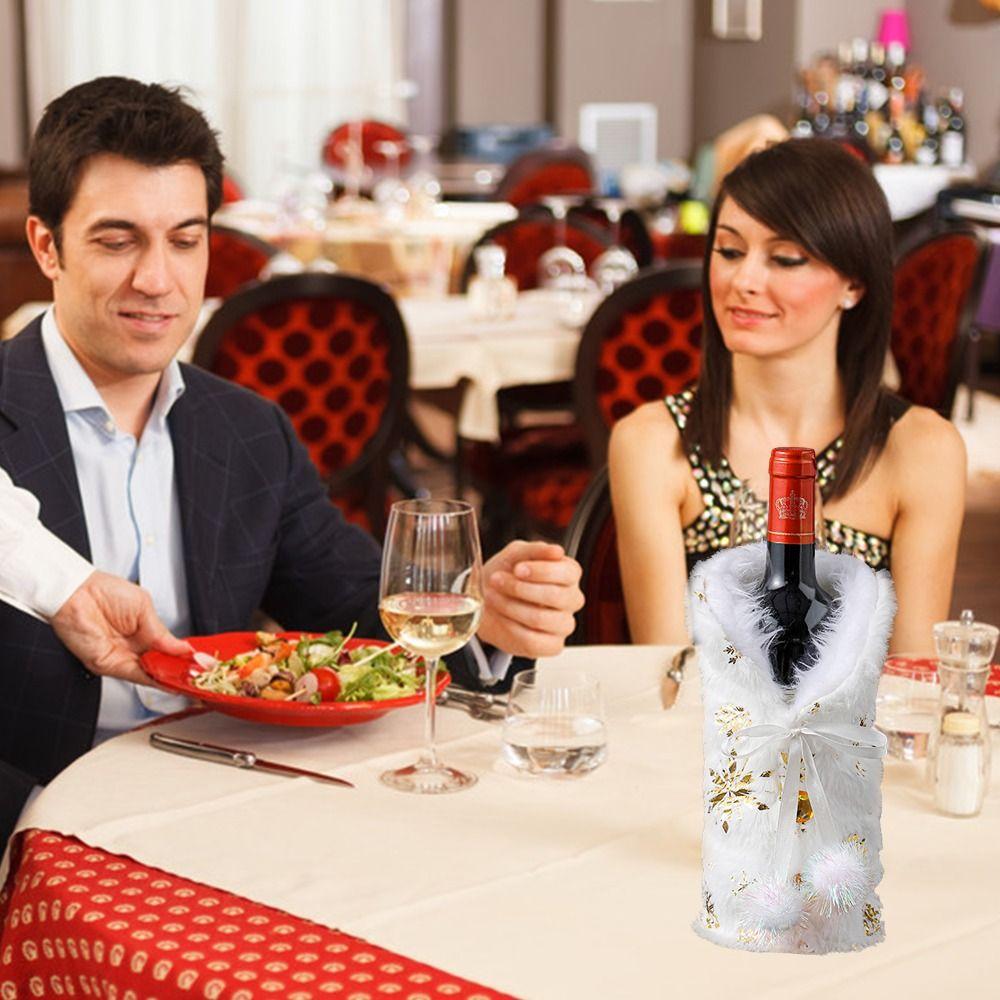 Christmas Decorations Snowflake Pattern Champagne Pouch Gift Wrap For Home Packaging Bag Wine Bag