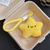 Cartoon Squeezing Keychain Smile Star Pendant with Lanyard Plush Star Keychain  Graduation Gifts