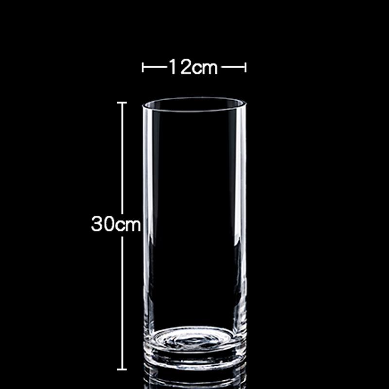 Bardzo Duży Przezroczysty Szklany Wazon do Salonu lub na Stół Jadalny - Idealny do Bambusa, Suszonych Kwiatów i Aranżacji Wodnych