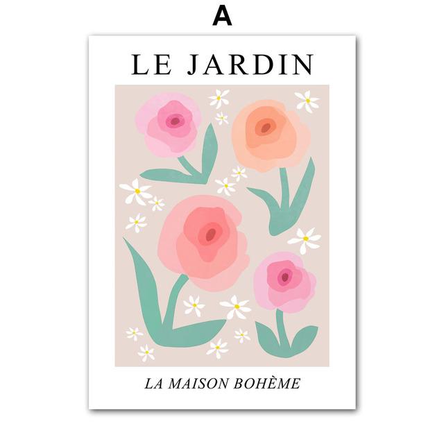 

Красочные розы, бабочки, лаванды, настенные художественные постеры, принты, скандинавская картина на холсте, абстрактные картины для декора гостиной 21cm×30cm NoFrame