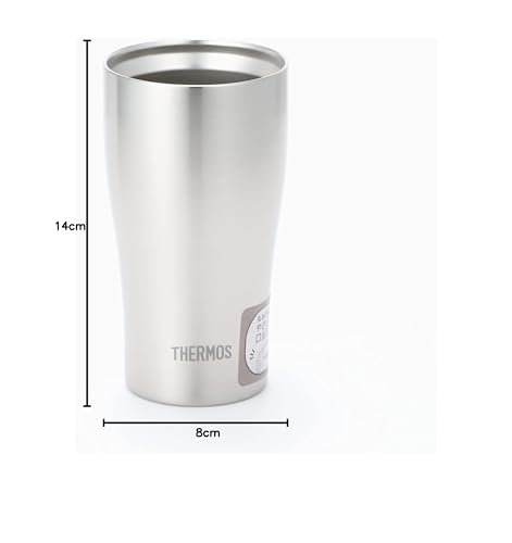 Thermos Vacuum Insulated Tumbler,400ml,Round and Gentle MouthThermos Structure,Heat and Cold JDQ-400 S
