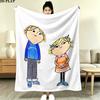 Charlie Lola Print Flannel Blanket, High Quality Comfortable for All Seasons, Home Decor, Warmth and Comfort, Perfect for Christmas Gifts