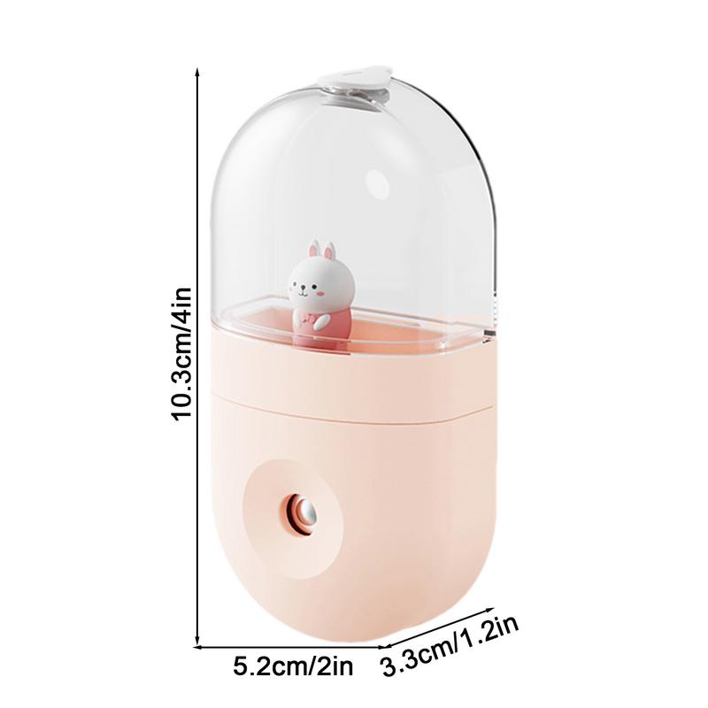 Uroczy nawilżacz powietrza dla zwierząt domowych, przenośny nawilżacz powietrza podróżny, biurkowy, osobisty, mini, dwa tryby natrysku, automatyczny wyłącznik