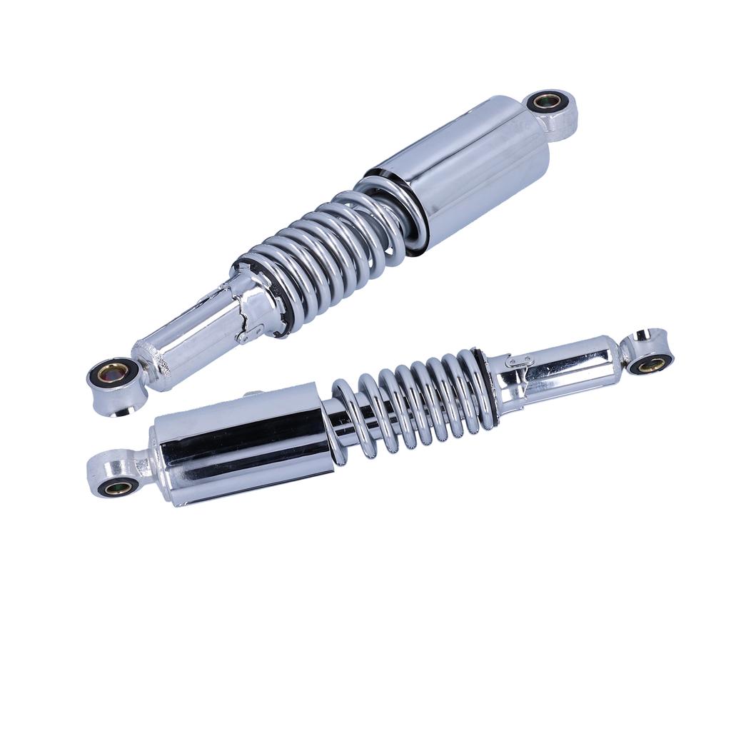 Pair of 12.5in Motorcycle Shocks Absorber Stainless Steel Damper Fit for 125cc 150cc 200cc