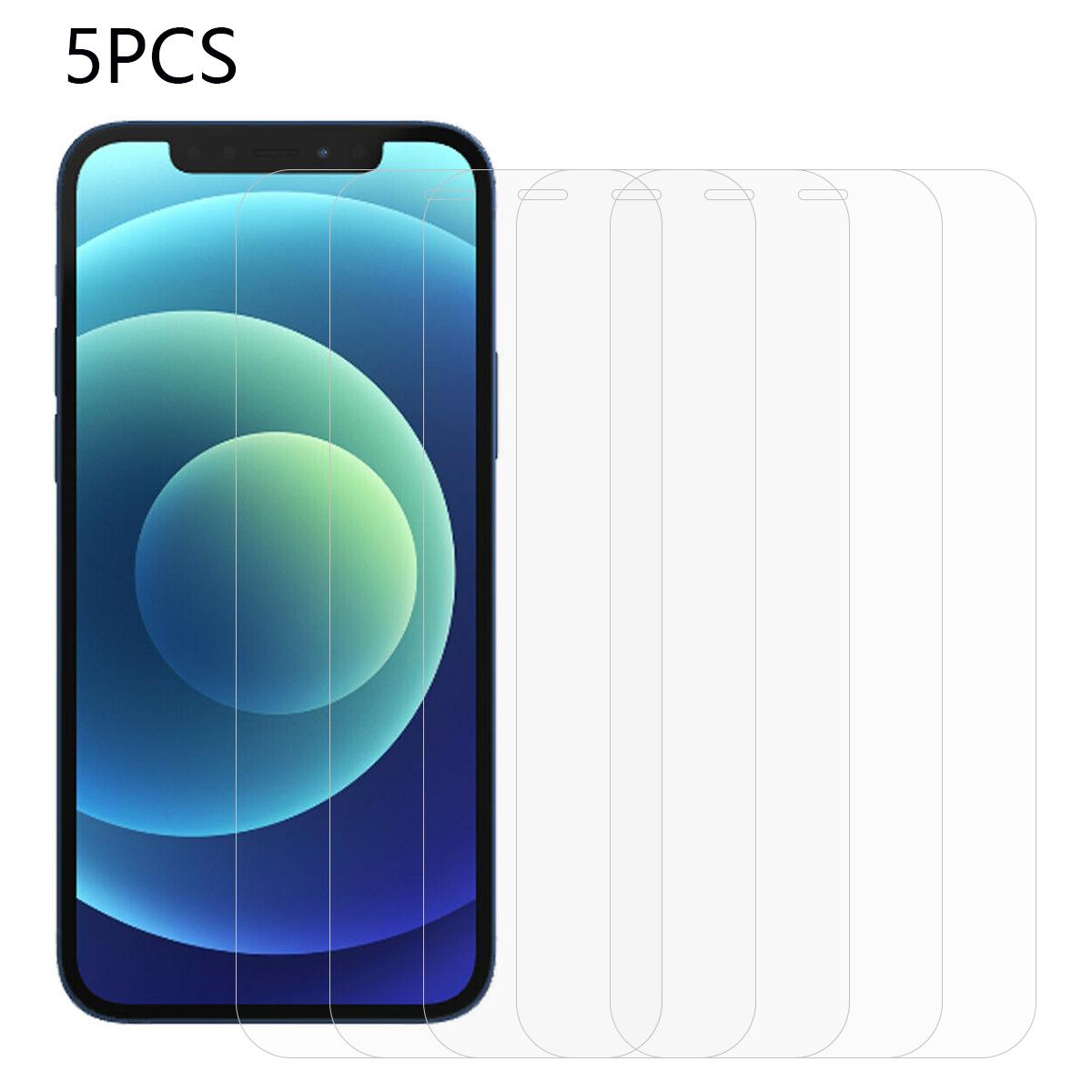 

5Pcs/Set for iPhone 12/12 Pro Phone Screen Protector Anti-explosion 2.5D 0.3mm Tempered Glass Film As Shown A