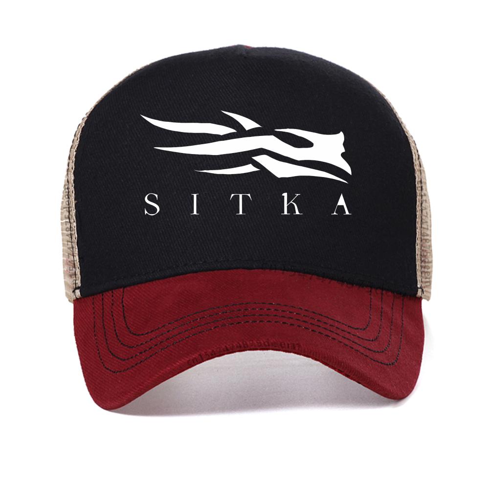 Новая летняя дышащая бейсболка SITKA с принтом букв, солнцезащитная кепка унисекс для женщин, дышащая кепка тракер с сеткой, кепка Snapback Adjustable