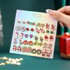 12/20 Pair Christmas Earring Set For Women Shiny Crystal Zircon Snowflake Elk Bowknot Elk Xmas Tree Earring New Year Gifts