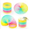 Rainbow Bounce Loop Folding Toy Material Spring Loop Children's Creative Magic Party Children's Hand Eye Coordination