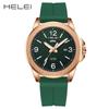 HELEI Herey's new men's watch waterproof quartz watch silicone strap luminous watch non-mechanical one