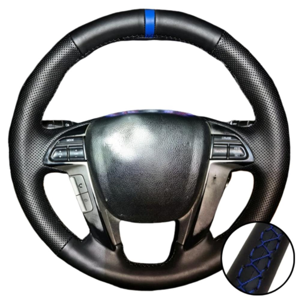 Car Interior Accessories Hand Stitched Non-slip Artificial Leather Odyssey Pilot Steering Wheel Cover For Honda Accord 8