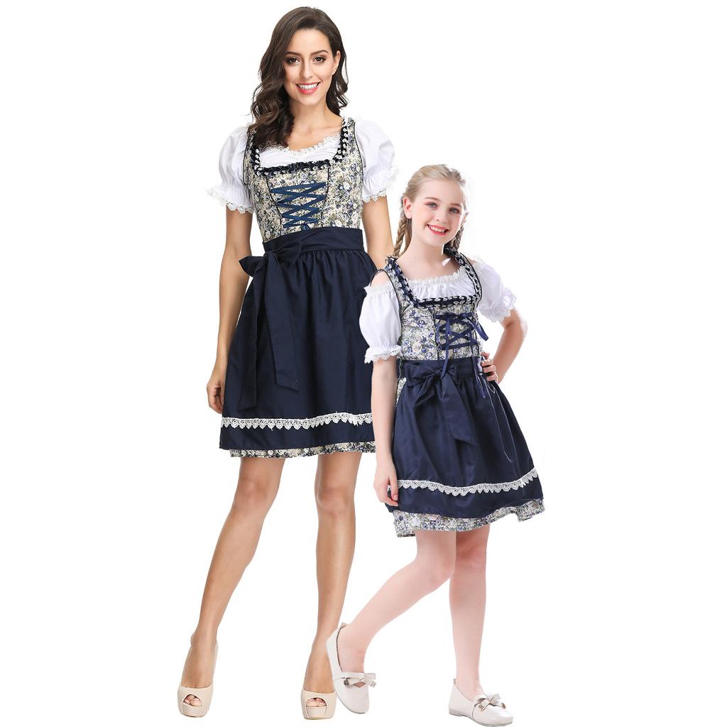 Parent-child Clothing, German Bavarian Oktoberfest Clothing, Stage Dresses, Photo Event Maid Clothing