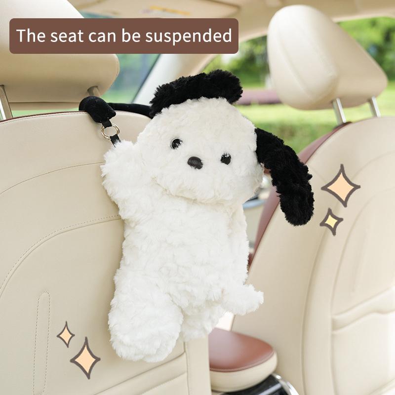 Universeller Auto-Taschentuchhalter Puppe Niedlich Kreativer Hängender Taschentuchhalter Plüsch Fahrzeug-Taschentuchbox Papierbox