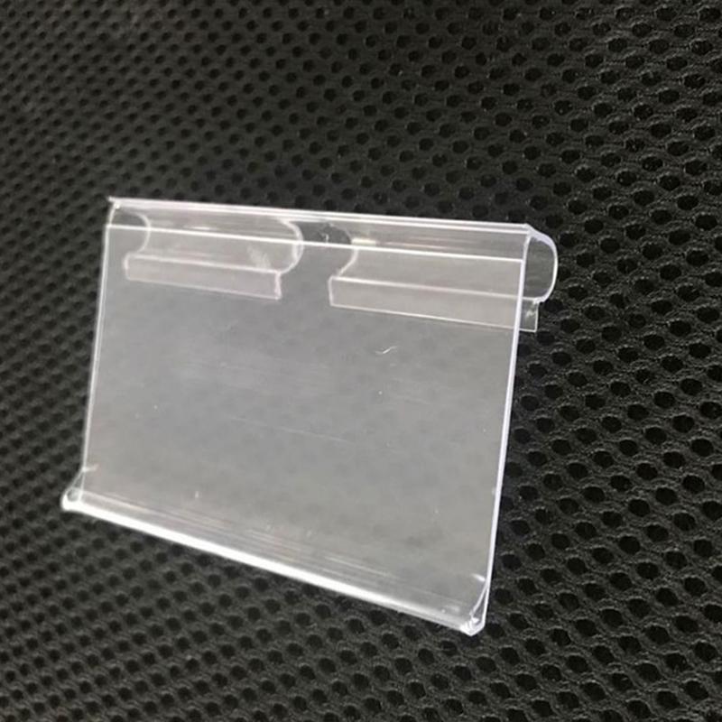 10Pcs Plastic Sign Label Holder Wire Shelf Retail Price Tag Label Holder Stand