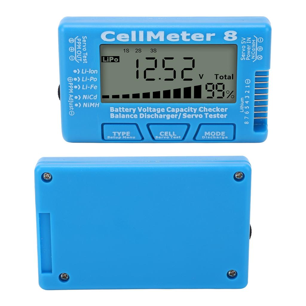 Digital Battery Capacity Checker Tester Detector Battery Balance Discharger Servo Tester for  