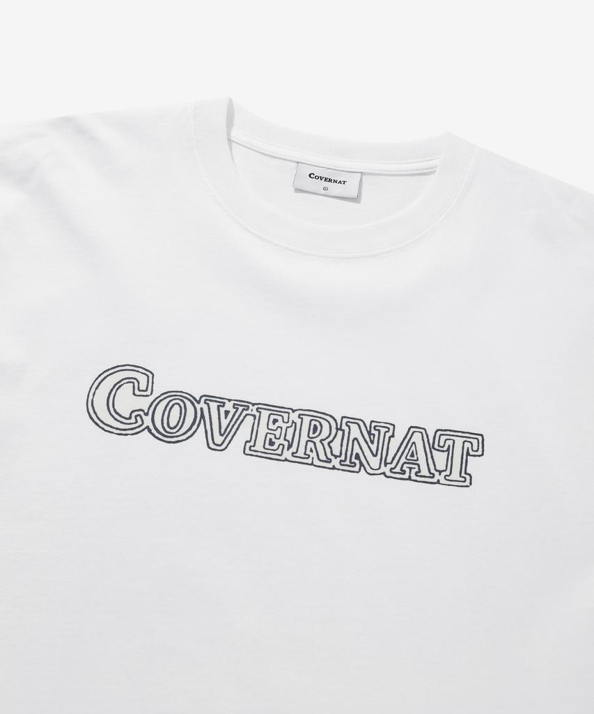 COVERNAT Neon Logo Graphic T-Shirt White